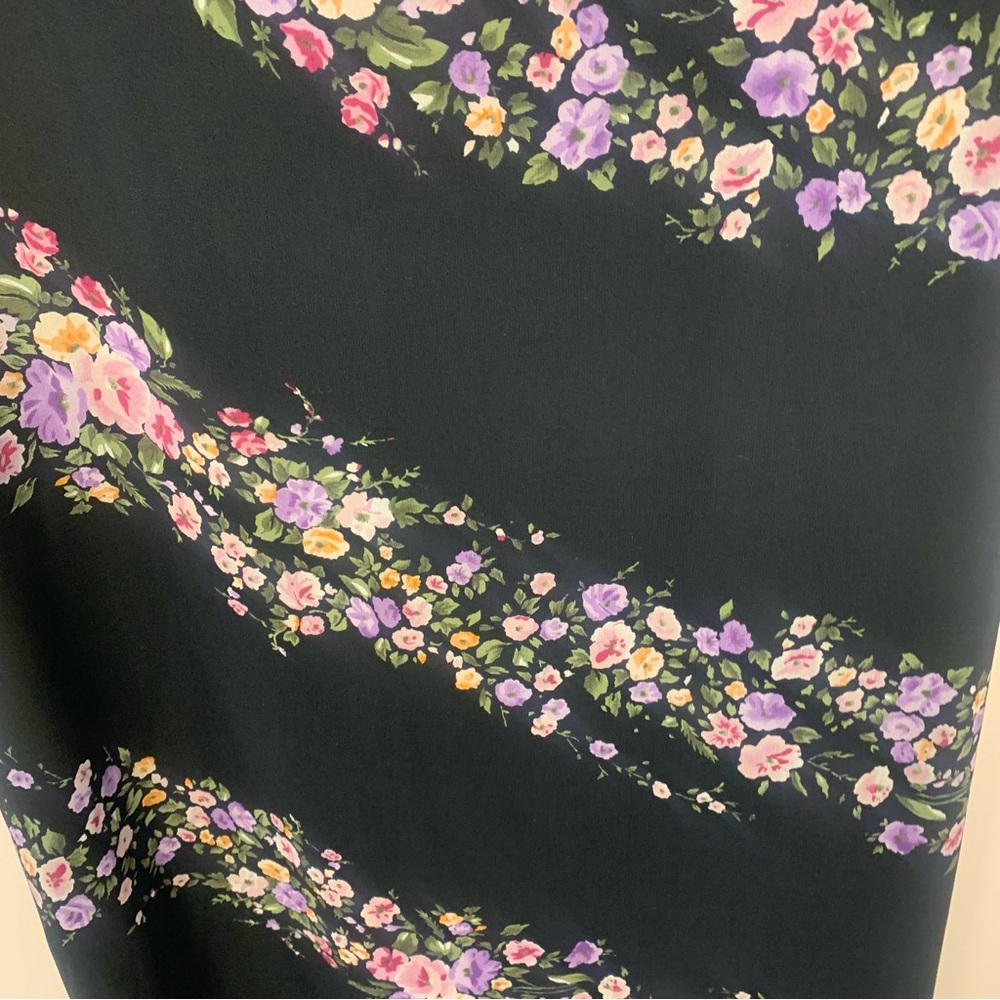 VTG Jones New York Sport 100% Silk Floral Sleeveless Maxi Dress - Picture 11 of 11
